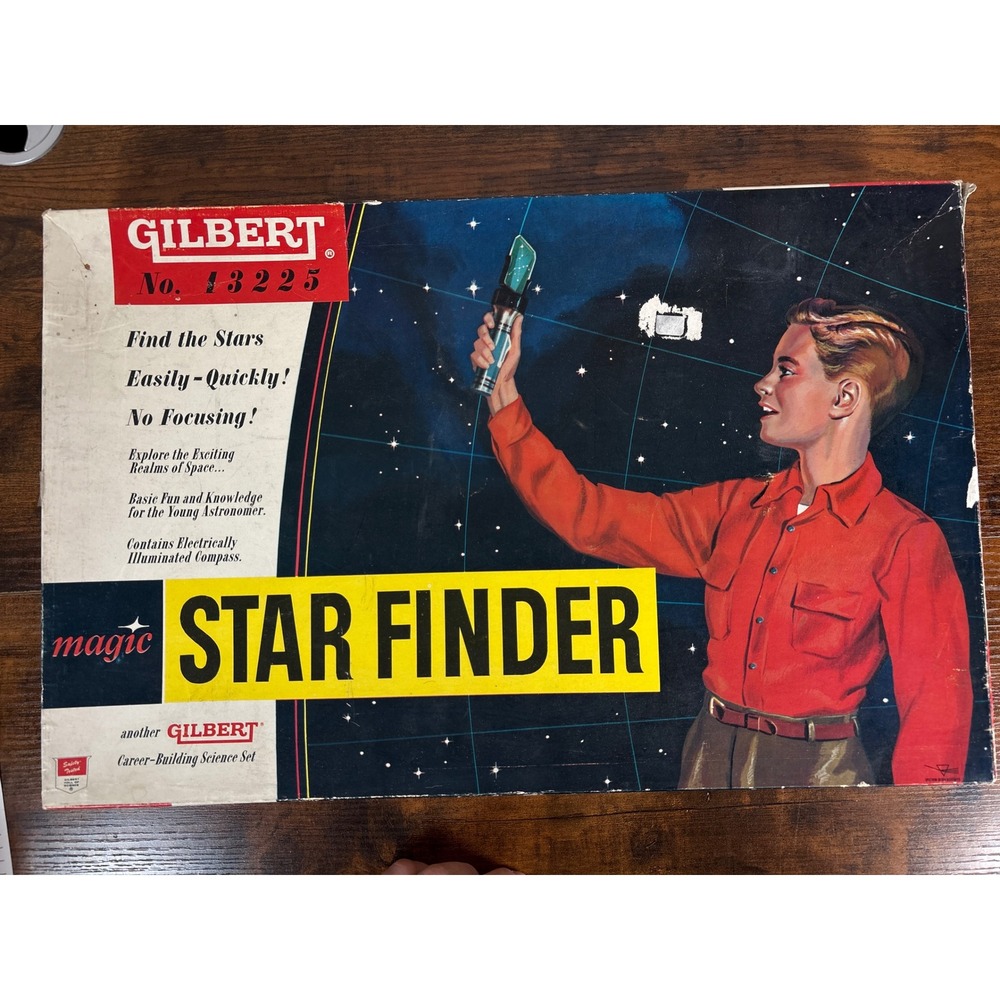 Vintage Gilbert Magic Star Finder No 13225 Astronomy Science Set with‎ Box